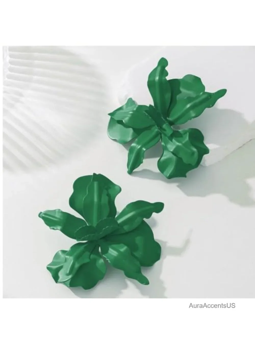 Oversized Flower Drop Earrings for Women Trendy Chunky Floral Jewelry Gift